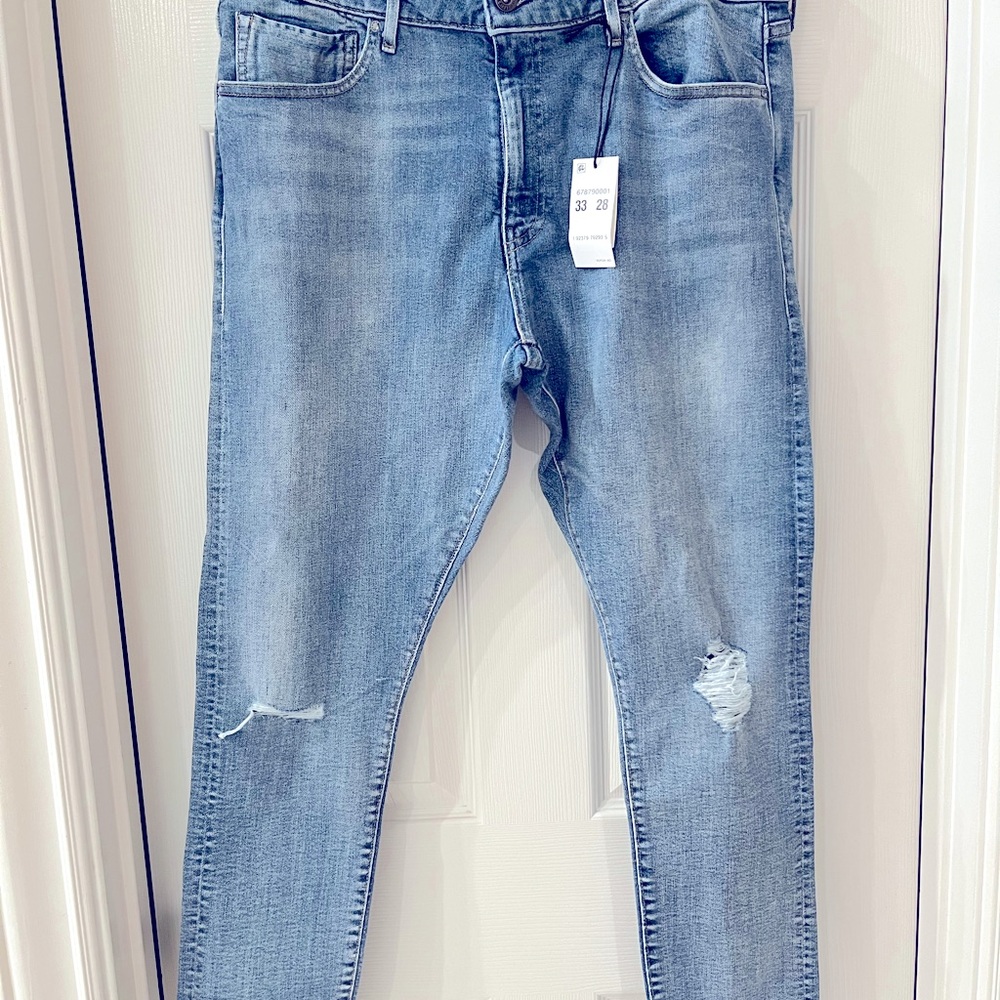 Levi’s 721 Hi-Rise Skinny Italian Selvedge jeans size 33/28 light blue